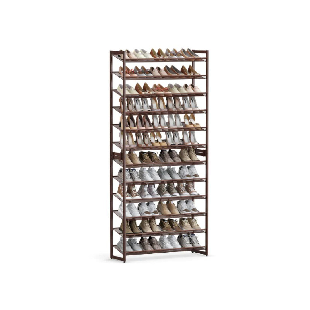 12 Tier Shoe Rack With Metal Shelves – product view 1 | Amaraloft