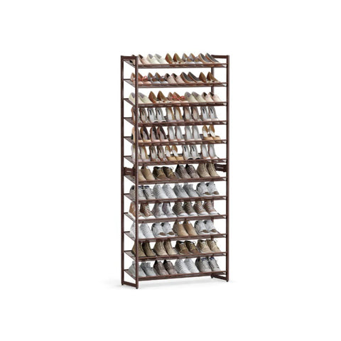 12 Tier Shoe Rack With Metal Shelves – product view 1 | Amaraloft