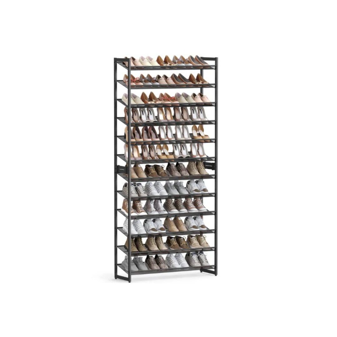 12 Tier Shoe Rack With Metal Shelves – product view 2 | Amaraloft