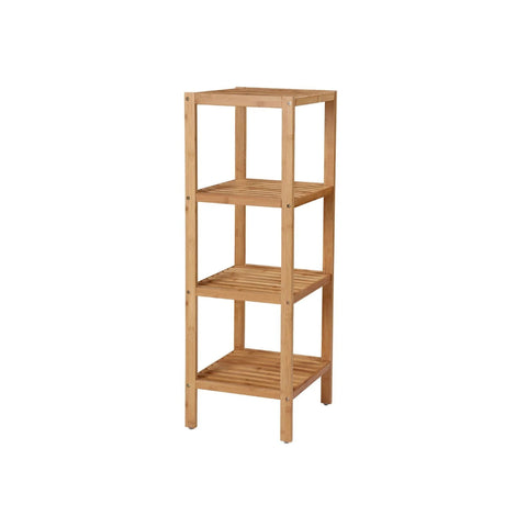 Bathroom Shelf 4-Tier Bamboo Storage Rack 38.6in High – product view 1 | Amaraloft