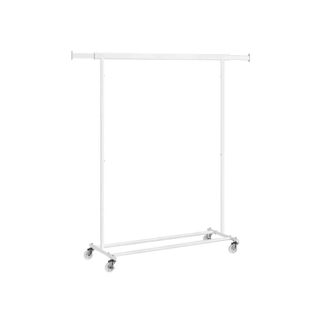 Clothes Rack With Extendable Rail Rolling Garment Rack 36.2-52in – product view 3 | Amaraloft