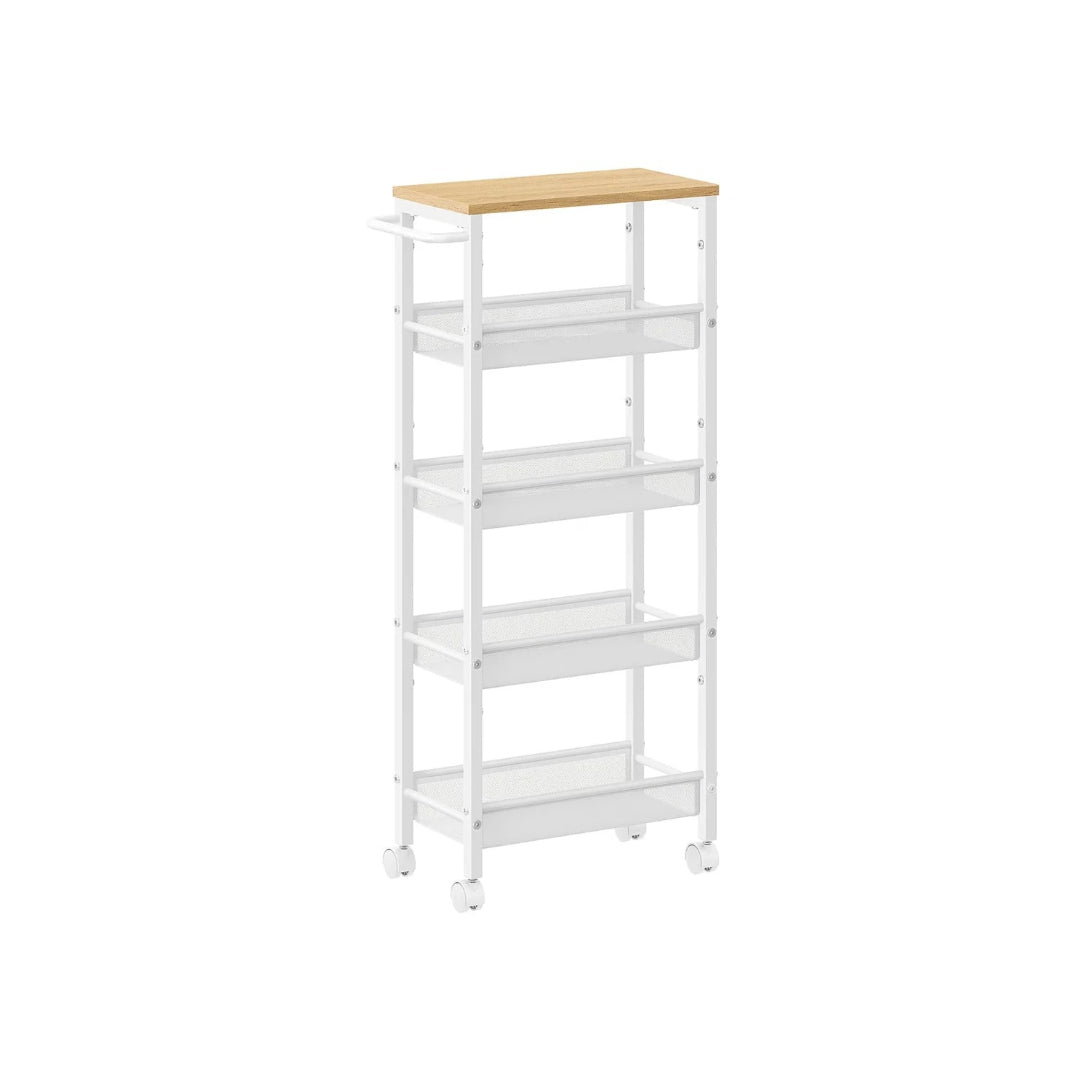 Slim Rolling Storage Cart 4 Or 5 Tier Narrow Utility – product view 10 | Amaraloft