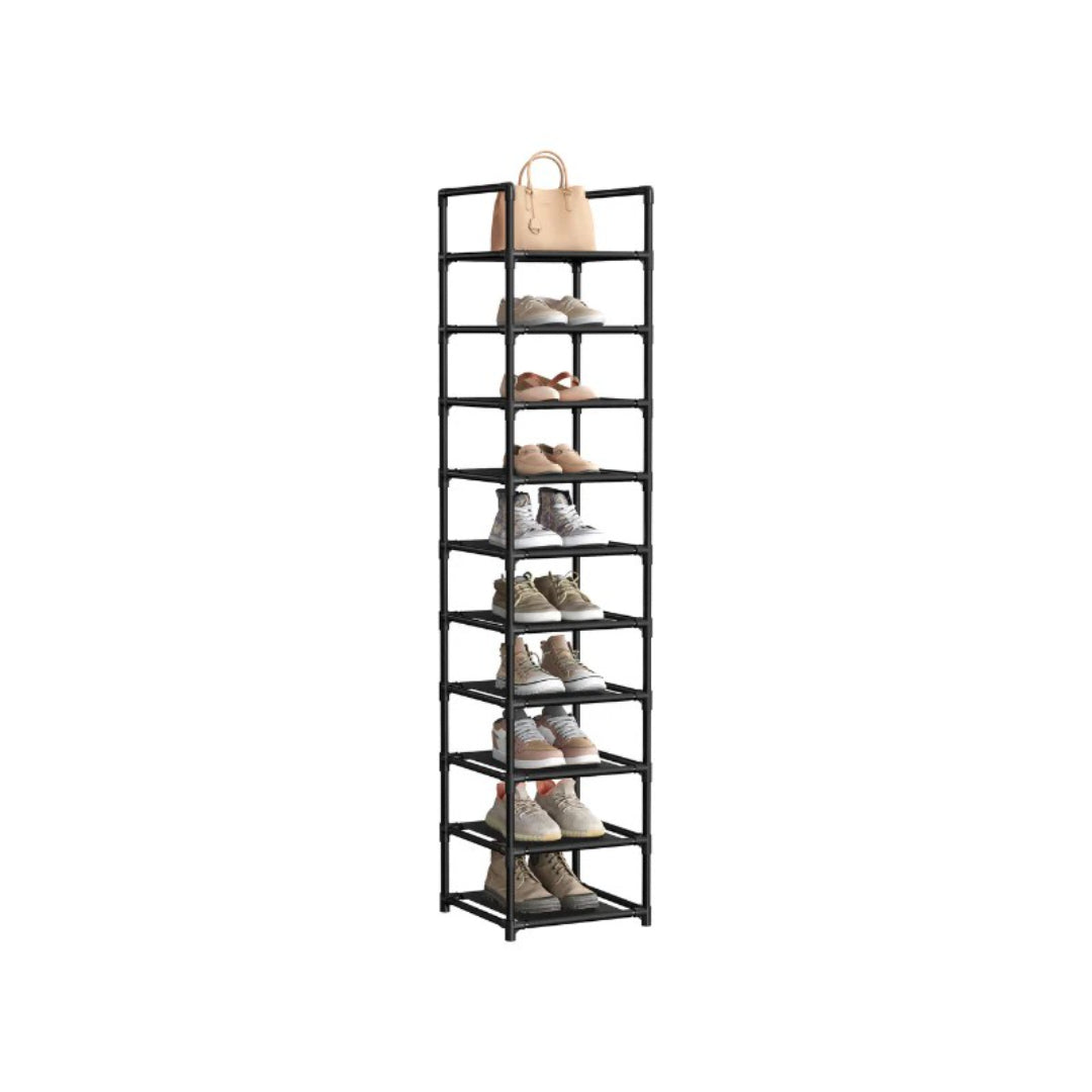 10 Tier Shoe Rack With Metal Frame – product view 3 | Amaraloft