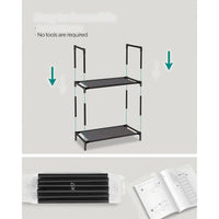 10 Tier Shoe Rack With Metal Frame – product view 5 | Amaraloft
