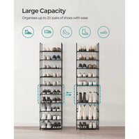 10 Tier Shoe Rack With Metal Frame – product view 10 | Amaraloft