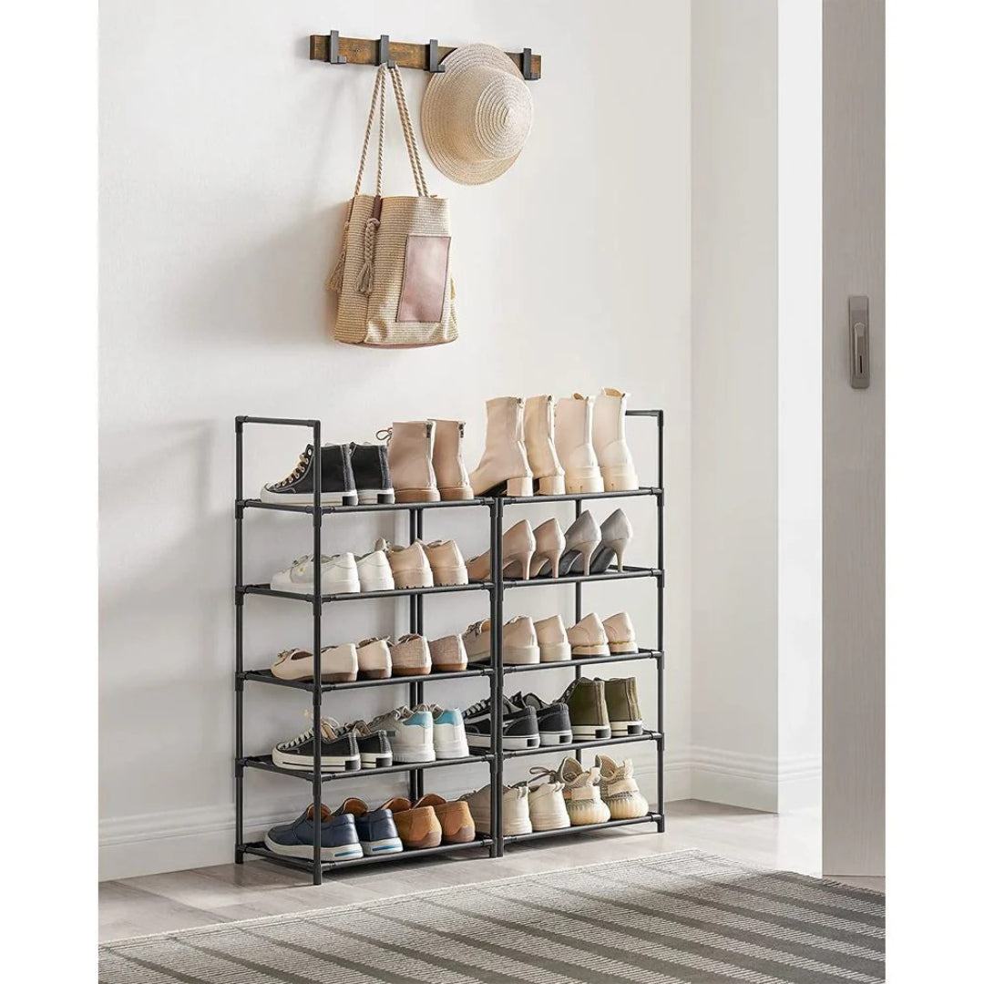 10 Tier Shoe Rack With Metal Frame – product view 11 | Amaraloft
