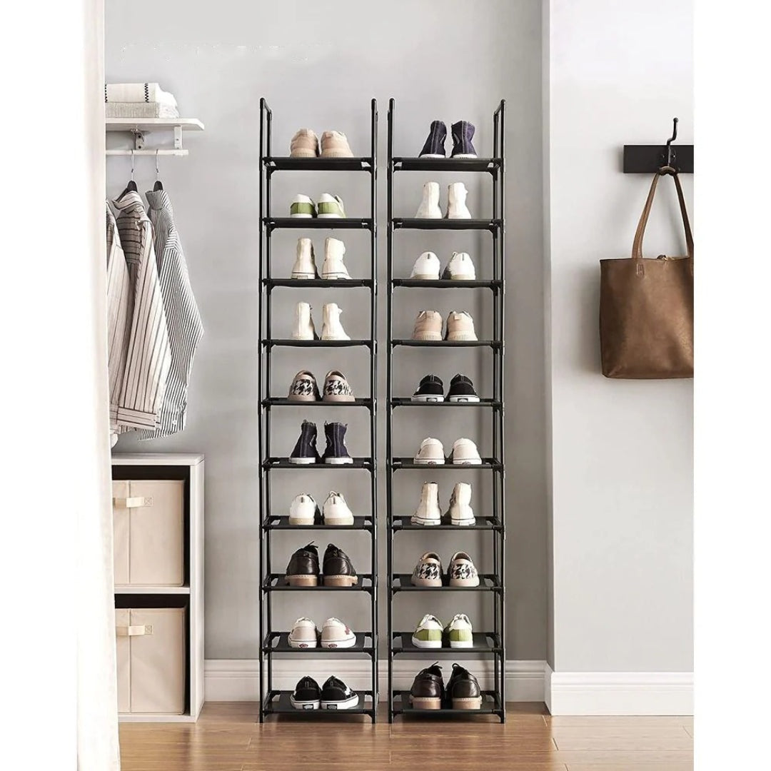 10 Tier Shoe Rack With Metal Frame – product view 14 | Amaraloft