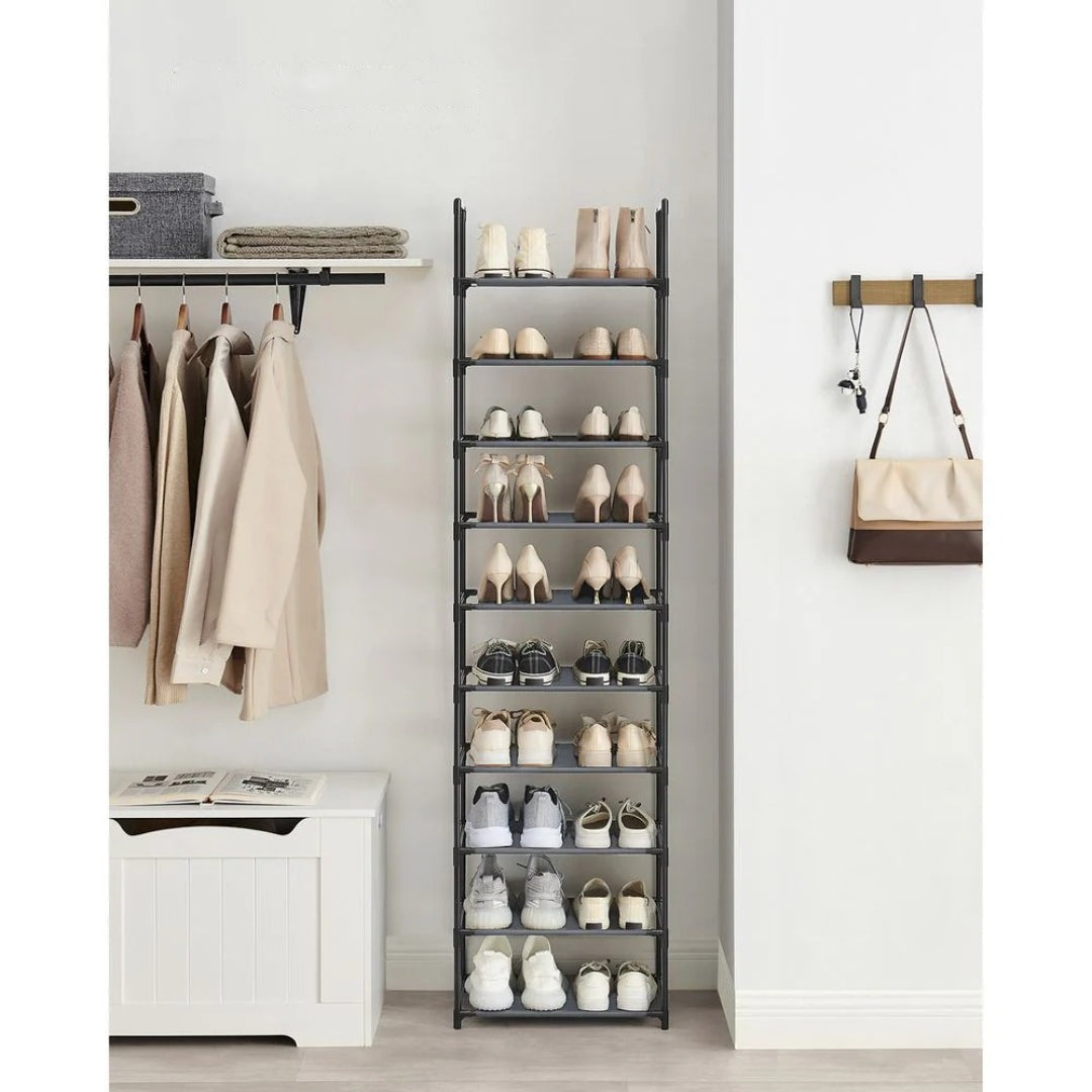 10 Tier Shoe Rack With Metal Frame – product view 19 | Amaraloft