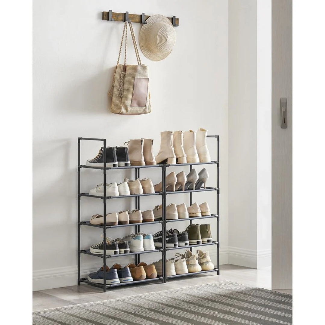 10 Tier Shoe Rack With Metal Frame – product view 21 | Amaraloft