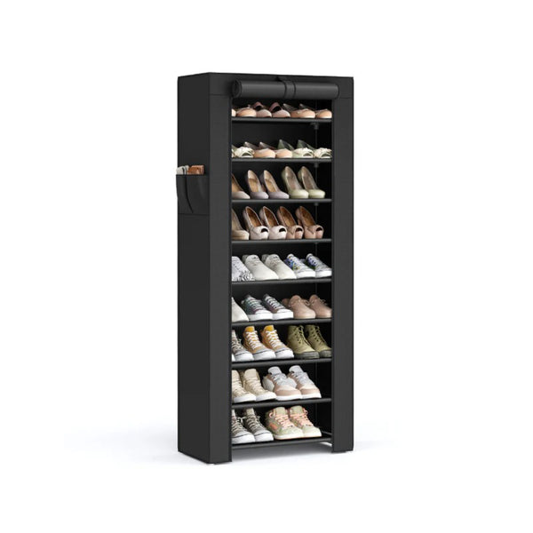 9 Tier Shoe Rack With Cover – product view 1 | Amaraloft
