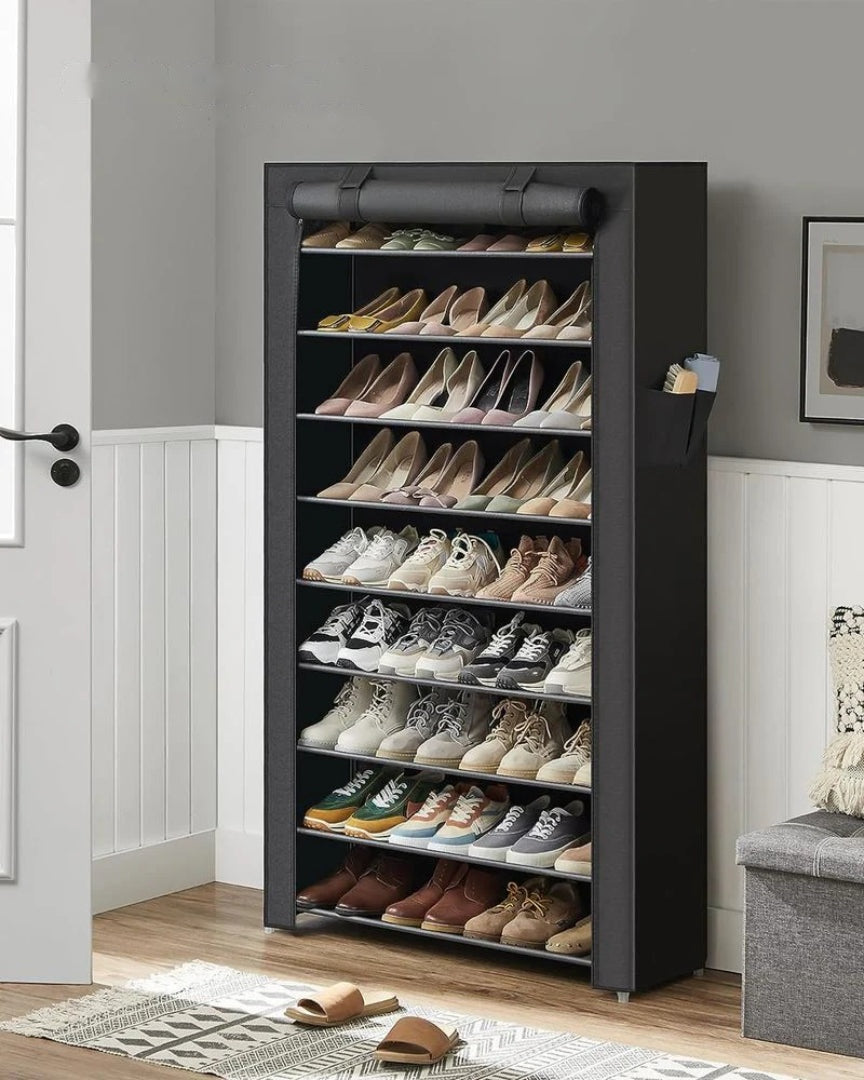 9 Tier Shoe Rack With Cover – product view 5 | Amaraloft