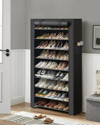 9 Tier Shoe Rack With Cover – product view 5 | Amaraloft
