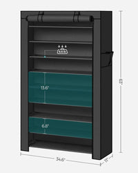9 Tier Shoe Rack With Cover – product view 6 | Amaraloft