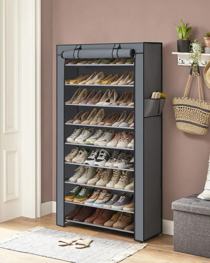 9 Tier Shoe Rack With Cover – product view 15 | Amaraloft