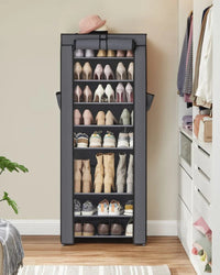 9 Tier Shoe Rack With Cover – product view 18 | Amaraloft