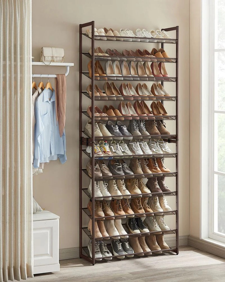 12 Tier Shoe Rack With Metal Shelves – product view 5 | Amaraloft