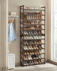 12 Tier Shoe Rack With Metal Shelves – product view 5 | Amaraloft