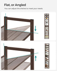 12 Tier Shoe Rack With Metal Shelves – product view 6 | Amaraloft