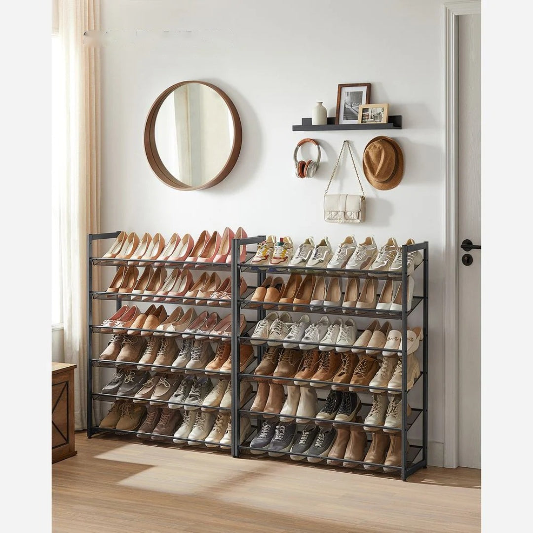 12 Tier Shoe Rack With Metal Shelves – product view 12 | Amaraloft