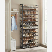 12 Tier Shoe Rack With Metal Shelves – product view 13 | Amaraloft