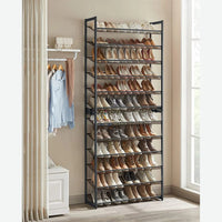 12 Tier Shoe Rack With Metal Shelves – product view 15 | Amaraloft