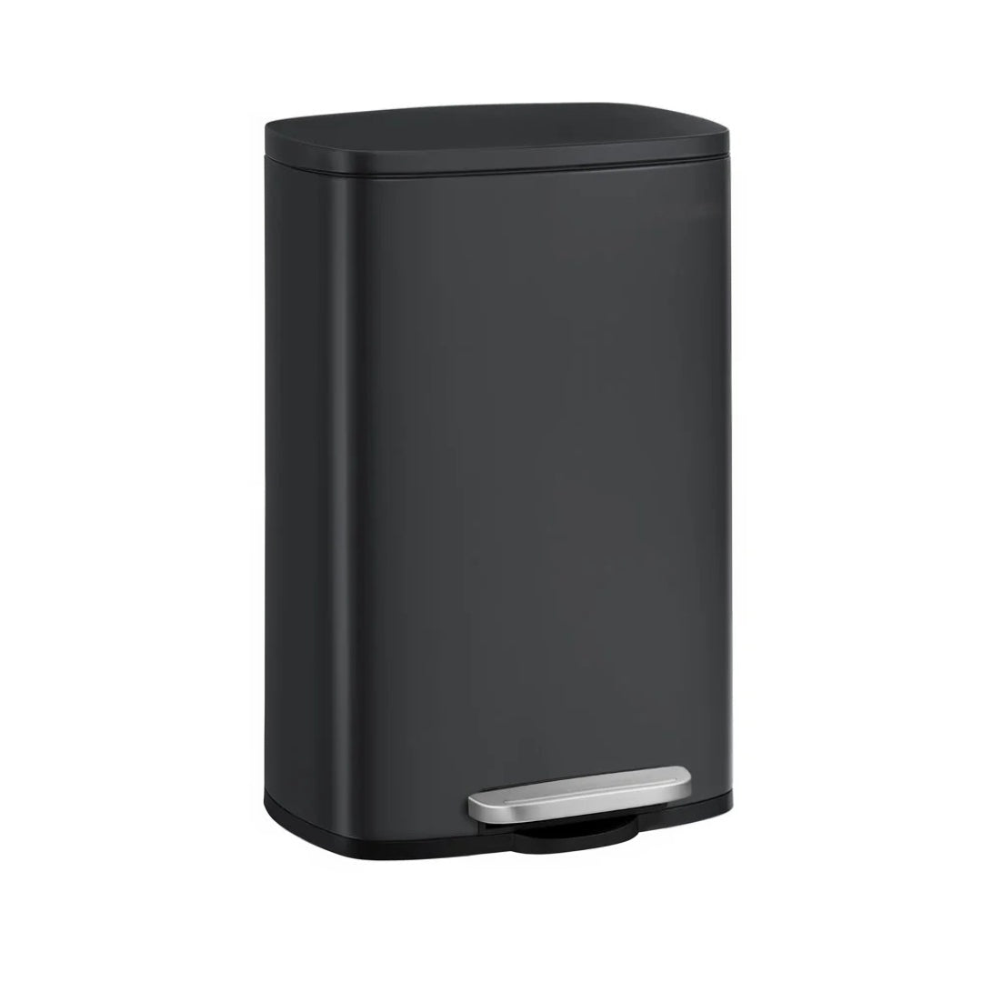 13-Gallon Stainless Steel Step Trash Can with Soft-Close Lid – product view 2 | Amaraloft