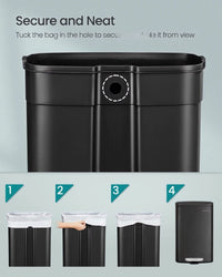 13-Gallon Stainless Steel Step Trash Can with Soft-Close Lid – product view 12 | Amaraloft