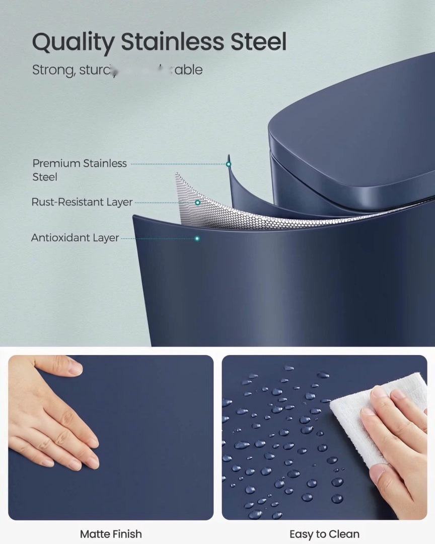 13-Gallon Stainless Steel Step Trash Can with Soft-Close Lid – product view 42 | Amaraloft
