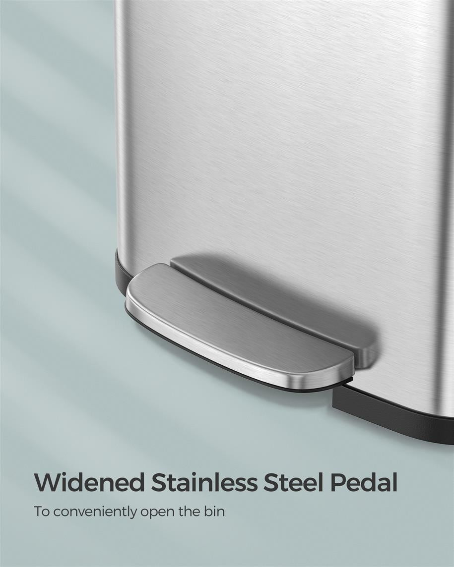 13-Gallon Stainless Steel Trash Can - product photo 04