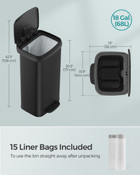 13-Gallon Stainless Steel Trash Can - product photo 39