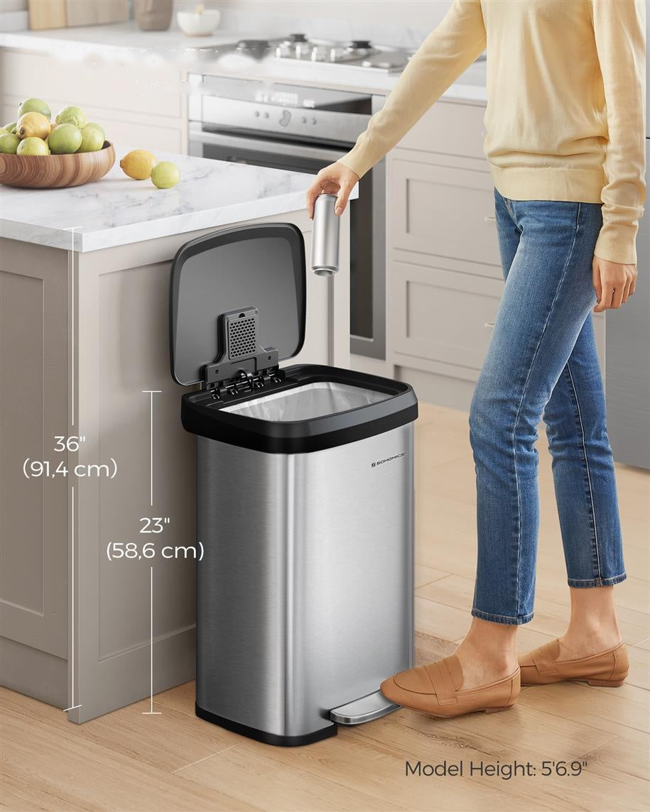 13-Gallon Stainless Steel Trash Can - product photo 56
