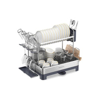 2-Tier Dish Drying Rack with Drainboard – product view 2 | Amaraloft