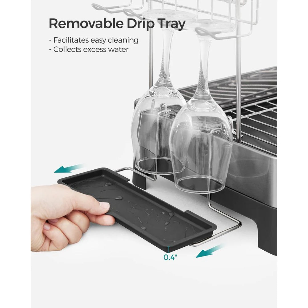 2-Tier Dish Drying Rack with Drainboard – product view 8 | Amaraloft