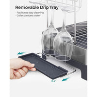 2-Tier Dish Drying Rack with Drainboard – product view 14 | Amaraloft