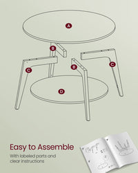 2 Tier Round Coffee Table - product photo 07