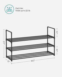 2/3/4/10 Tier Metal Shoe Rack – product view 18 | Amaraloft