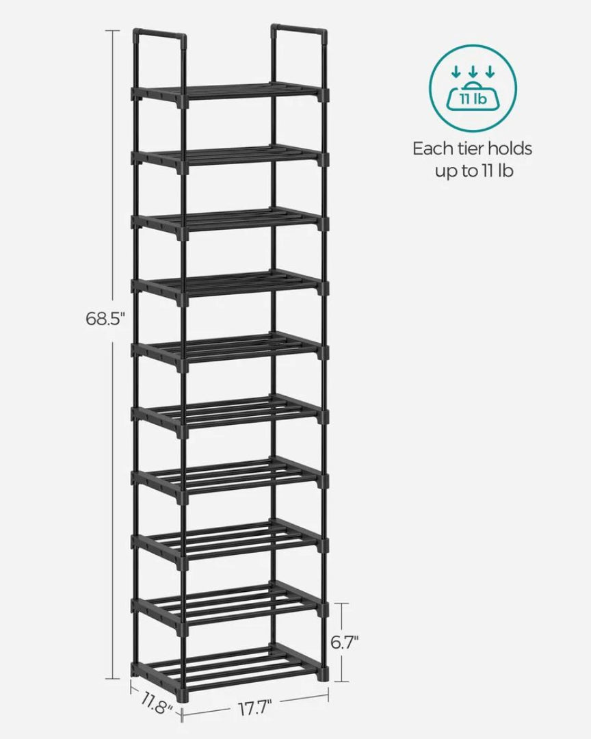 2/3/4/10 Tier Metal Shoe Rack – product view 29 | Amaraloft