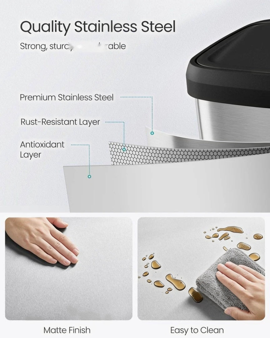 21-Gallon Stainless Steel Kitchen Trash Can with Soft-Close Lid – product view 5 | Amaraloft