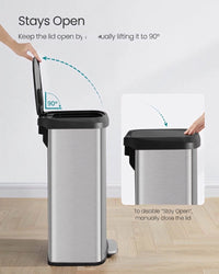 21-Gallon Stainless Steel Kitchen Trash Can with Soft-Close Lid – product view 6 | Amaraloft