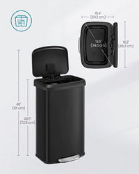 21-Gallon Stainless Steel Kitchen Trash Can with Soft-Close Lid – product view 13 | Amaraloft