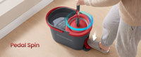 360° Spin Mop & Bucket Set With Foot Pedal Wringer And Reusable Microfiber Pads - product photo 10