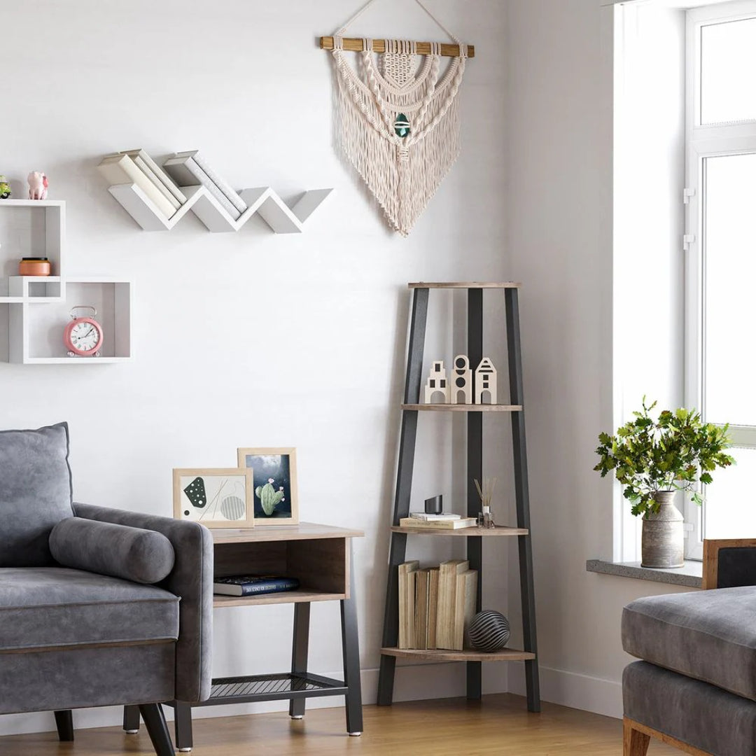4 Tier Corner Bookshelf – product view 6 | Amaraloft