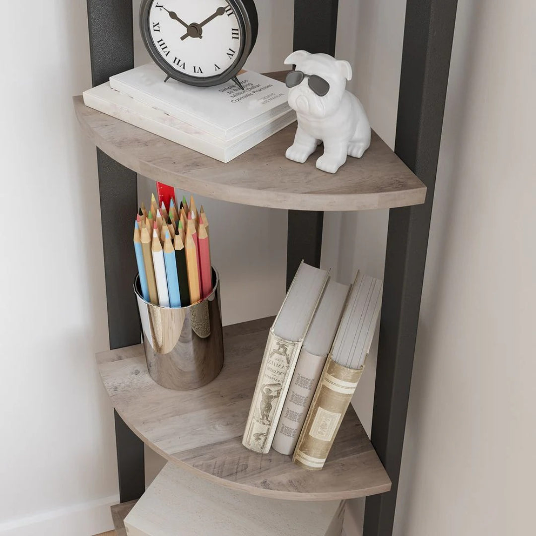 4 Tier Corner Bookshelf – product view 7 | Amaraloft