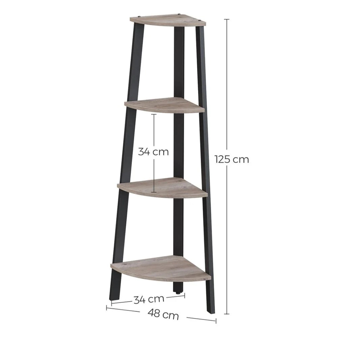 4 Tier Corner Bookshelf – product view 9 | Amaraloft