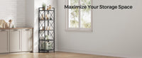 4 Tier Metal Storage Shelf With X Side Frames, 23.6 Inch Wide Rack - product photo 32