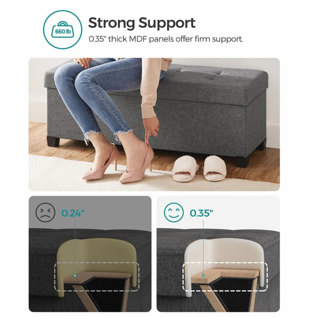 43.3 Inch Storage Ottoman Bench With Lid – product view 9 | Amaraloft
