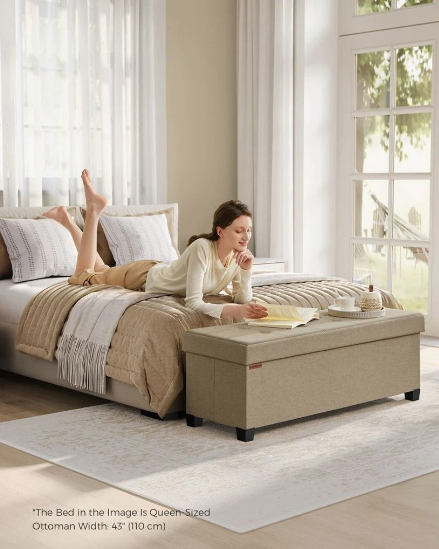 43.3 Inch Storage Ottoman Bench With Lid – product view 18 | Amaraloft