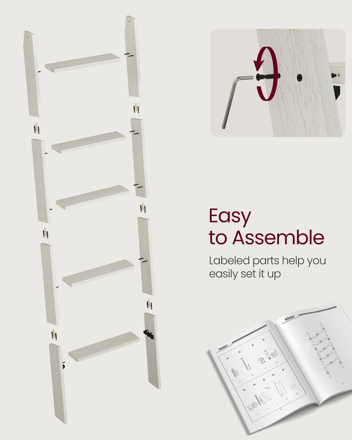 5-Tier Blanket Ladder Shelf - product photo 12