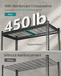 5 Tier Heavy Duty Garage Shelving, 2200 lb Capacity Boltless Rack - product photo 05