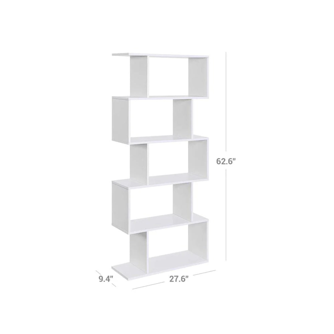 5 Tier Wooden Bookcase Storage Shelf Freestanding – product view 8 | Amaraloft